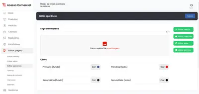 Personalize a aparência com sugestões inteligentes de cores e design