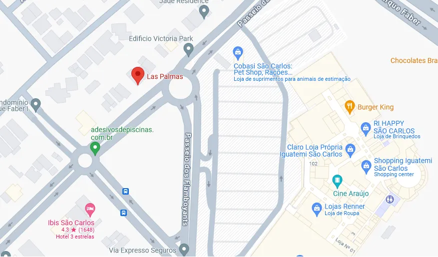 Localização da Acesso Comercial em São Carlos, São Paulo