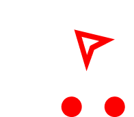Logotipo da Acesso Comercial em Branco e Vermelho