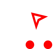 Logotipo da Acesso Comercial em Branco e Vermelho