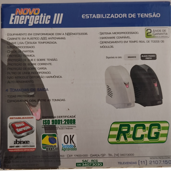 Estabilizador de tensão Energetic III - 2