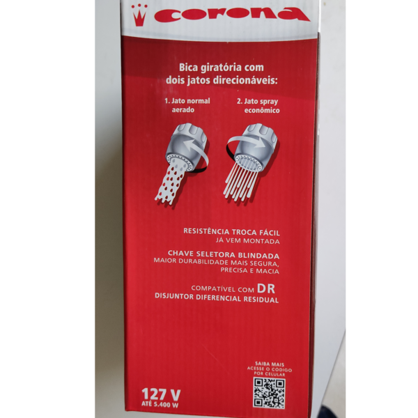 Torneira Articulável de parede 127V 4 temperaturas Corona - 2