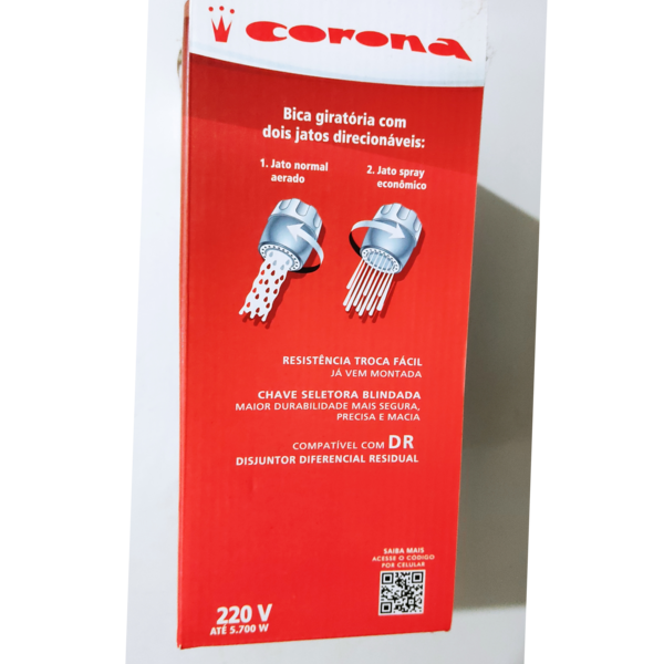 Torneira Articulável de parede 220V 4 temperaturas Corona - 2