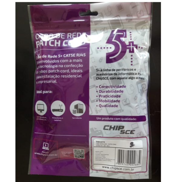 Cabo de rede Patch Cord 2 metros - 2