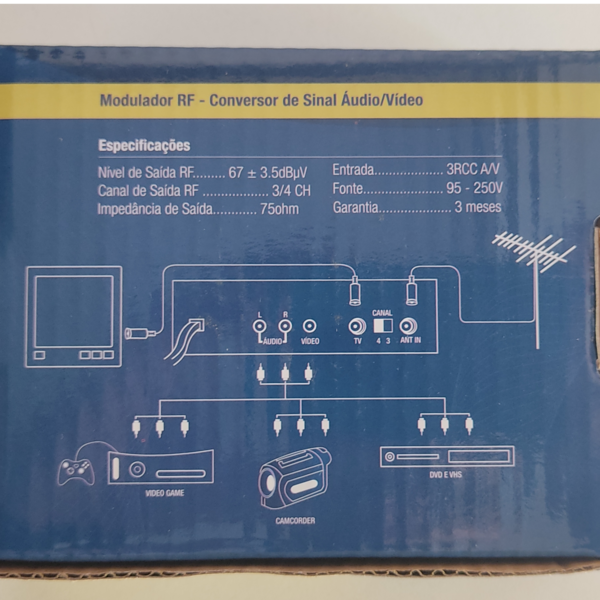 Modulador RF mini bivolt Mxt - 2