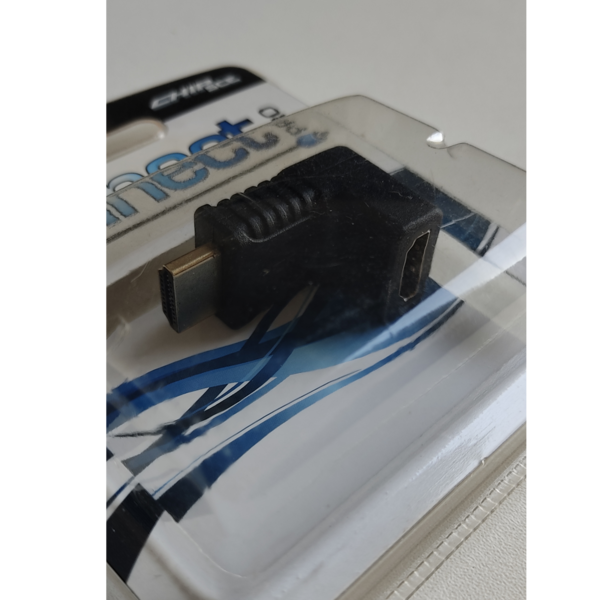 Adaptador Hdmi fêmea para Hdmi macho 90 graus - 2
