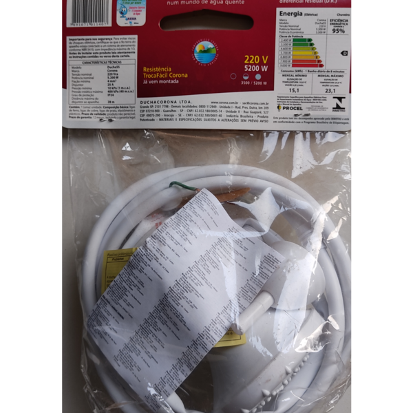 Ducha SS 220V Corona 5200W - 2